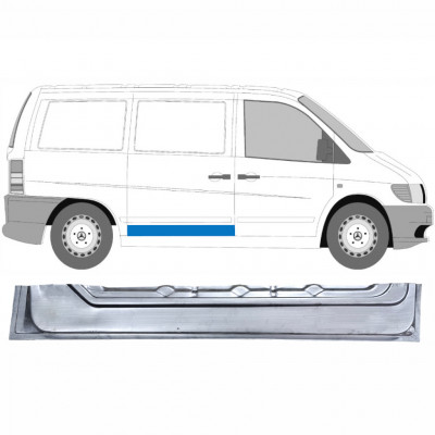 MERCEDES VITO 1996-2003 DRZWIOWY PRZESUWNE WEWNĘTRZNY PANEL NAPRAWCZY / PRAWA STRONA