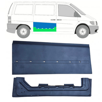 MERCEDES VITO 1996-2003 DRZWIOWY PRZESUWNE WEWNĘTRZNY + ZEWNĘTRZNY PANEL NAPRAWCZY / ZESTAW / PRAWA STRONA