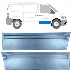 Reperaturka drzwi przednich zewnętrzna do Mercedes Vito I W638 1996-2003 / Lewa+Prawa / Zestaw 9788