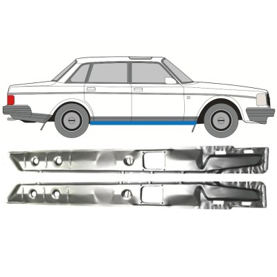 Reperaturka progu wewnętrzna do Volvo 240 1975-1993 / Lewa+Prawa / Zestaw 16111