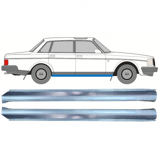 Reperaturka progu dolna for Volvo 240 1975-1993 / Lewa strona / Prawa strona / Lewa strona / Prawa strona 12775