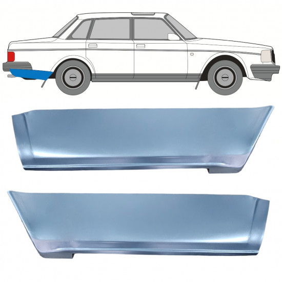 Reperaturka błotnika tylnego for Volvo 240 1975-1978 / Lewa strona / Prawa strona / Lewa strona / Prawa strona 12785