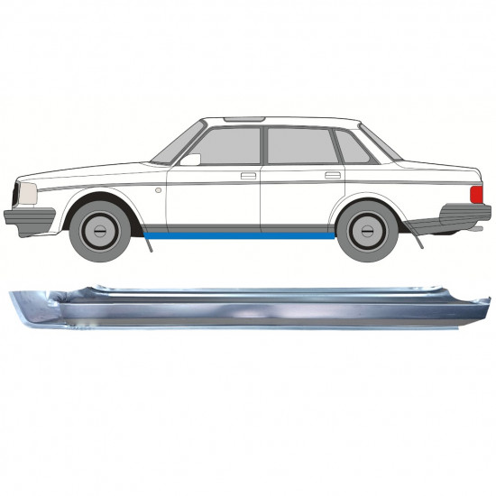 Pelny próg for Volvo 240 1975-1993 / Lewa strona 12771