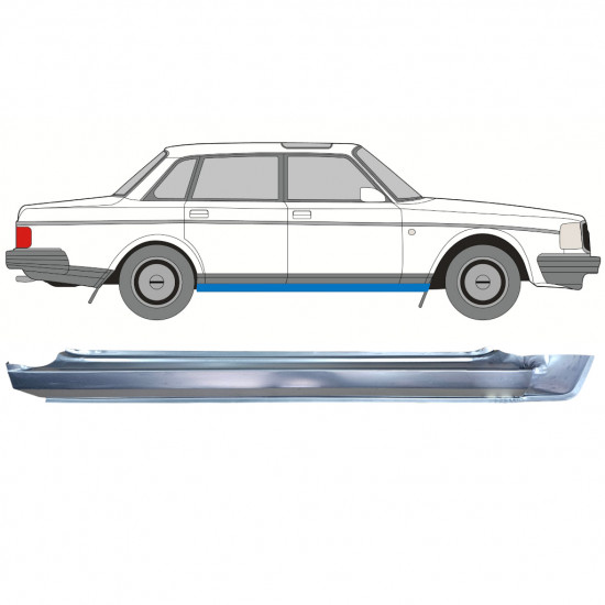 Pelny próg for Volvo 240 1975-1993 / Prawa strona 12770