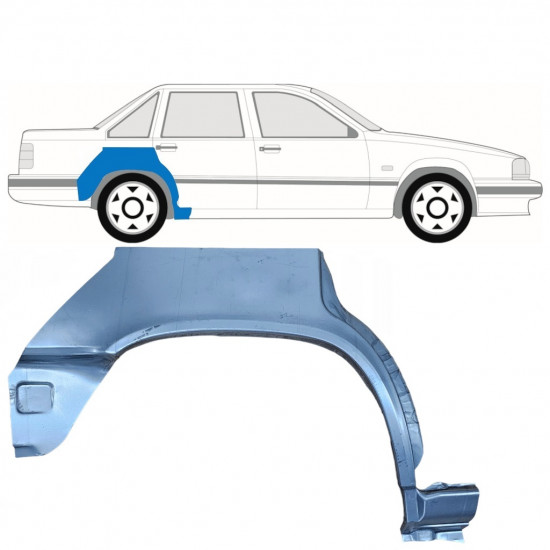 Reperaturka błotnika tylnego do Volvo 850 1991-1997 / Prawa 8295