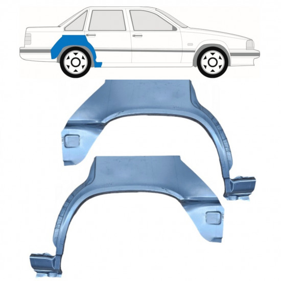 Reperaturka błotnika tylnego do Volvo 850 1991-1997 / Lewa+Prawa / Zestaw 10429