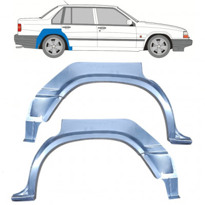 Reperaturka błotnika tylnego do Volvo 940 1990-1998 / Lewa+Prawa / Zestaw 9899