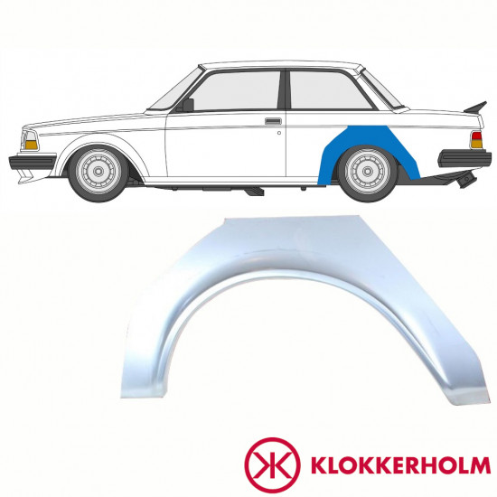 VOLVO 240 1974-1993 3 DRZWIOWY REPERATURKA BŁOTNIKA TYLNEGO / LEWA STRONA