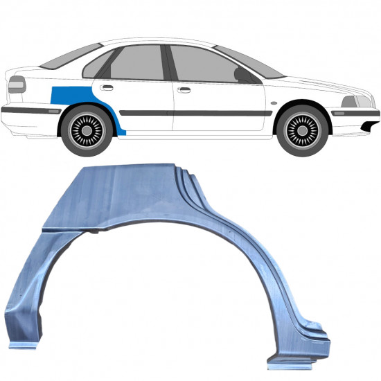 VOLVO S40 / V40 1995-2004 REPERATURKA BŁOTNIKA TYLNEGO / PRAWA STRONA