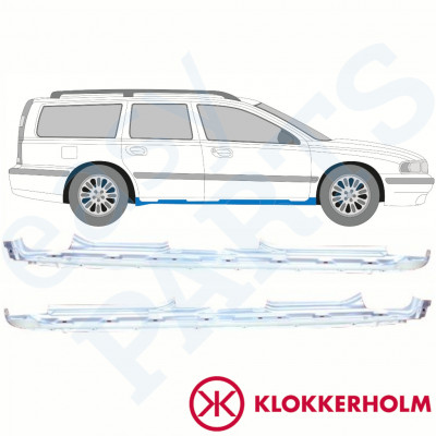 Reperaturka progu do Volvo V70 2000-2007 / Lewa+Prawa / Zestaw 10344