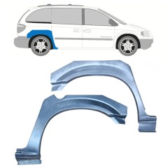 Reperaturka błotnika tylnego do Chrysler Voyager 2000-2008 / Lewa+Prawa / Zestaw 11284