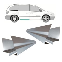 Reperaturka progu drzwi przesuwnych wewnętrzna + zewnętrzna do Chrysler Voyager 2000-2008 / Lewa+Prawa / Zestaw 11196