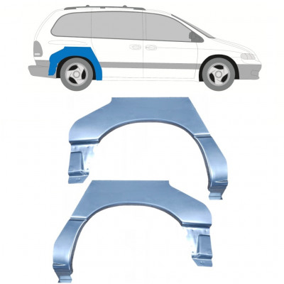 Reperaturka błotnika tylnego do Chrysler Voyager 1996-2001 / Lewa+Prawa / Zestaw 9967