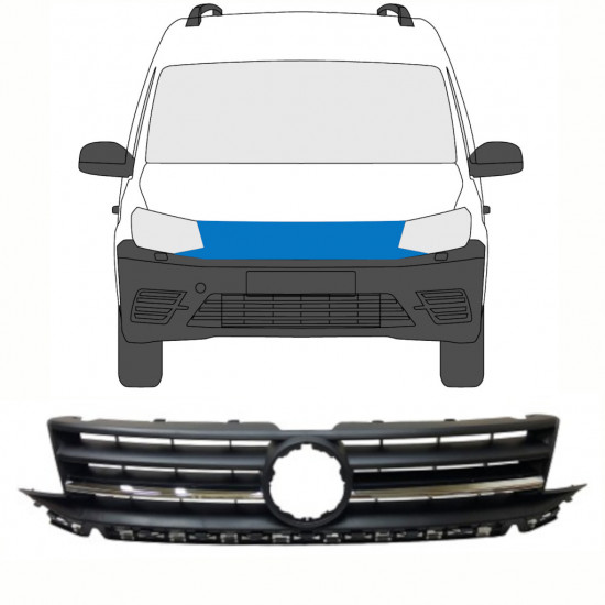 Grill do Volkswagen Caddy 2015-2020 8416