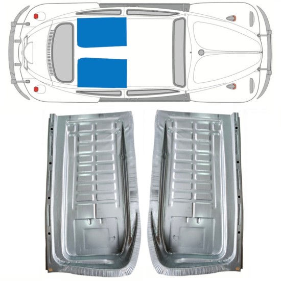 Reperaturka podłogi tylna do Volkswagen Kaefer 1949- / Lewa+Prawa / Zestaw 10349