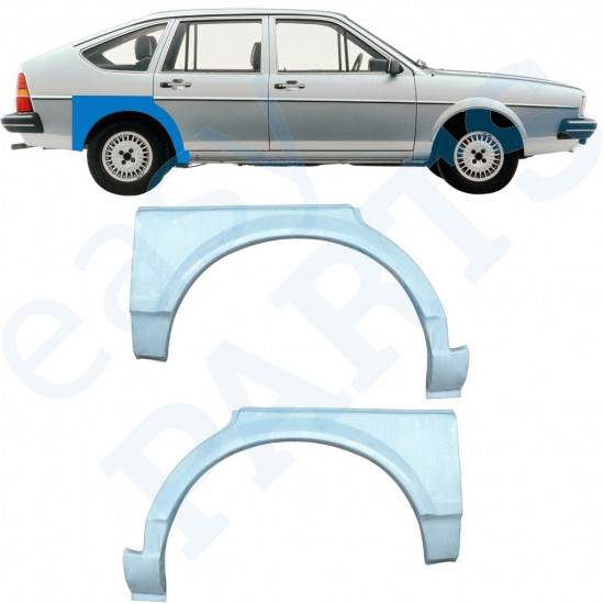 Reperaturka błotnika tylnego do VW Passat B2 1980-1988 / Lewa+Prawa / Zestaw 10472