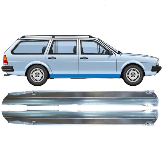 Pełny próg do Volkswagen Passat B2 1980-1988 / Lewa+Prawa / COMBI / SEDAN / HATCHBACK / Zestaw 9604
