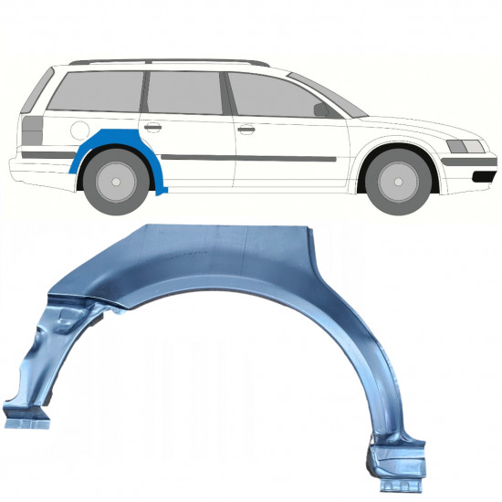 Reperaturka błotnika tylnego do VW Passat B5 1996-2005 / Prawa / COMBI 8919