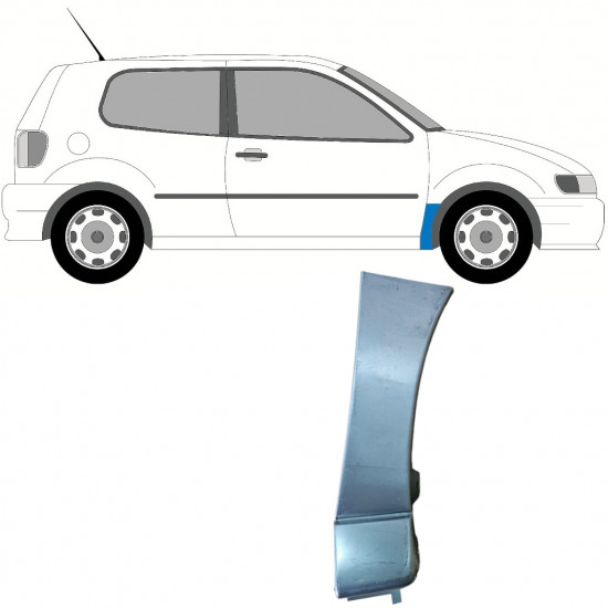 VW POLO 1994-1999 REPERATURKA BŁOTNIKA PRZEDNIEGO / PRAWA STRONA