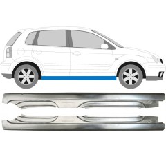 Pełny próg do Volkswagen Polo 2001-2009 / Lewa+Prawa / Zestaw 10095