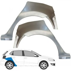 Reperaturka błotnika tylnego do Volkswagen Polo 2009-2017 / Lewa+Prawa / Zestaw 9662