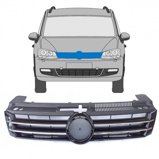 Grill do Volkswagen Sharan 2010- 7521