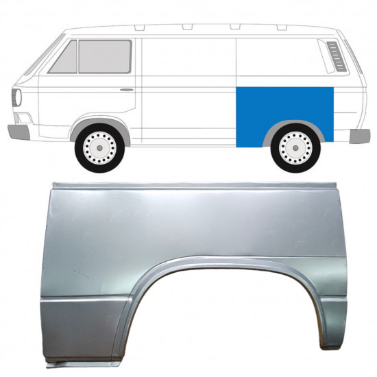 Reperaturka błotnika tylnego do VW Transporter T3 1979-1992 / Lewa 7137