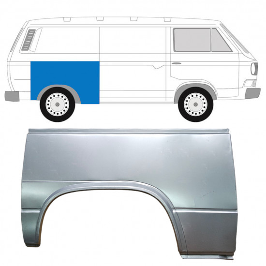 Reperaturka błotnika tylnego do VW Transporter T3 1979-1992 / Prawa 7136