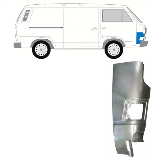 VW T3 1979-1992 PANEL NAPRAWCZY PRZEDNIEGO NAROŻNIKA / PRAWA STRONA