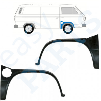 Reperaturka nadkola przedniego do VW Transporter T3 1979-1992 / Lewa+Prawa / Zestaw 9778