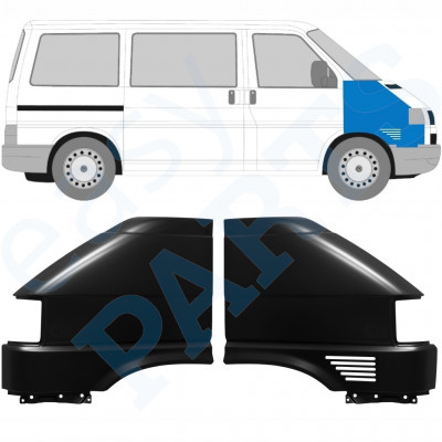 Błotnik przedni do VW Transporter T4 1996-2003 / Lewa+Prawa / Zestaw 10583