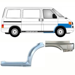 Reperaturka progu + nadkola przedniego + błotnika przedniego do Volkswagen Transporter T4 1996-2003 / Prawa / Zestaw 10041