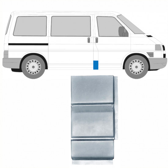 VW T4 1990-2003 SŁUPEK ŚRODKOWY PANEL NAPRAWCZY / PRAWA STRONA = LEWA STRONA