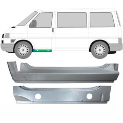 Reperaturka progu przedniego wewnętrzna + zewnętrzna do Volkswagen Transporter T4 1990-2003 / Lewa / Zestaw 9906