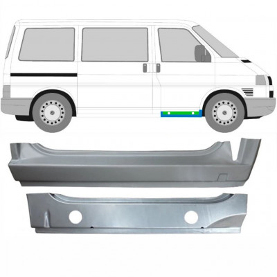 Reperaturka progu przedniego wewnętrzna + zewnętrzna do VW Transporter T4 1990-2003 / Prawa / Zestaw 9905