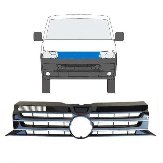 VOLKSWAGEN TRANSPORTER T5 2009-2015 GRILL PRZEDNI