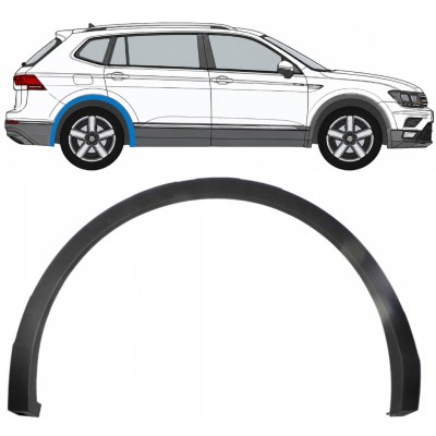 Listwa boczna błotnika tylnego do Volkswagen Tiguan 2016-2024 Allspace / Prawa 8193