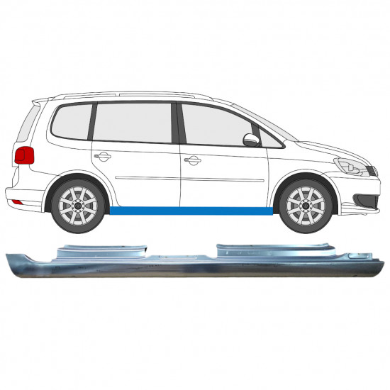 VW TOURAN 2010-2015 PELNY PRÓG / PRAWA STRONA