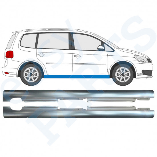 Reperaturka progu do VW Touran 2010-2015 / Lewa+Prawa / Zestaw 10000