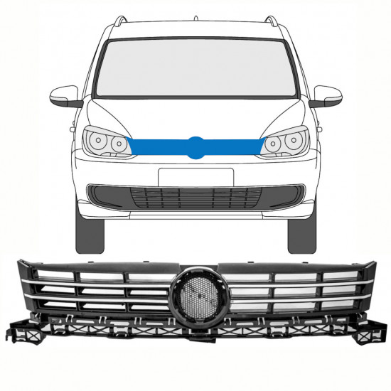 Grill do Volkswagen Touran 2010-2015 8417