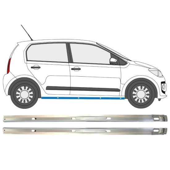 Reperaturka progu wewnętrzna do Volkswagen UP! 2011- / Lewa+Prawa / Zestaw 14859