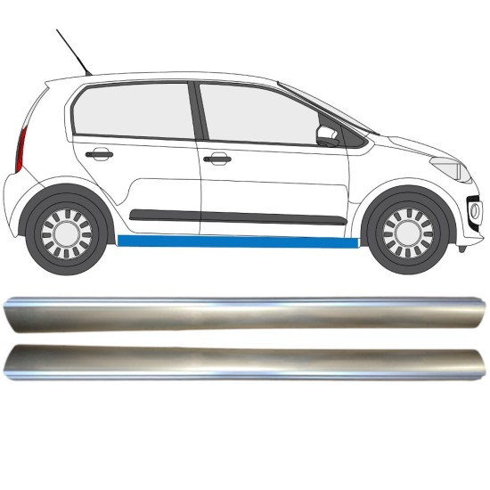 Reperaturka progu część dolna do Volkswagen UP! 2011- / Lewa+Prawa / Zestaw 14820 Reperaturka progu część dolna do Volkswagen UP! 2011- / Lewa+Prawa / Zestaw 14820