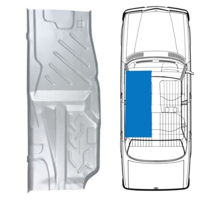 Reperaturka podłogi do Mercedes W123 1975-1985 / Lewa 16051