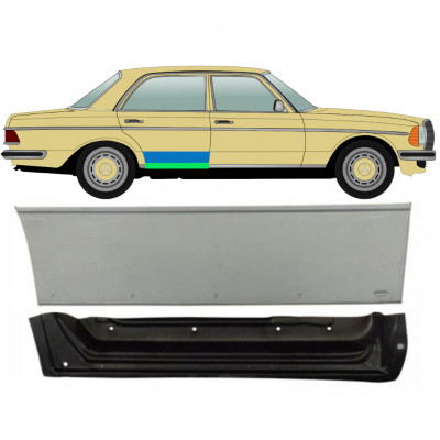 Reperaturka drzwi tylnych wewnętrzna + zewnętrzna do Mercedes W123 1975-1985 / Prawa / Zestaw 9910