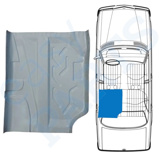 Reperaturka podłogi przednia do Mercedes W123 1975-1985 / Lewa 16049