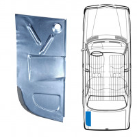 Reperaturka podłogi bagażnika do Mercedes W123 1975-1985 / Lewa 8686