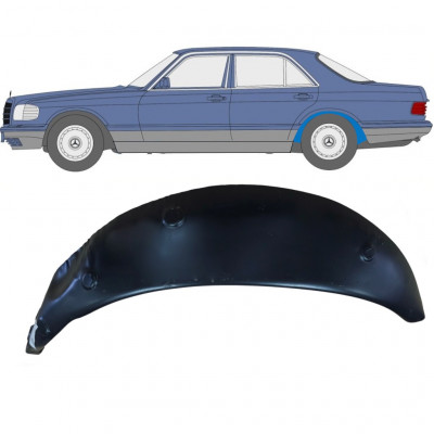 Reperaturka nadkola tylnego wewnętrzna do Mercedes S-class 1979-1991 / Lewa 7867