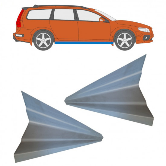 Reperaturka progu do Volvo Xc70 2007-2016 / Lewa = Prawa (symetryczny) / Zestaw 11487