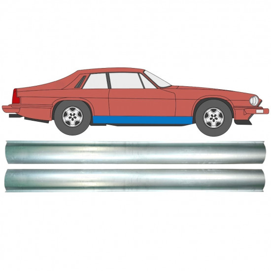 Reperaturka progu do Jaguar XJs 1975-1996 / Lewa = Prawa (symetryczny) / Zestaw 10490