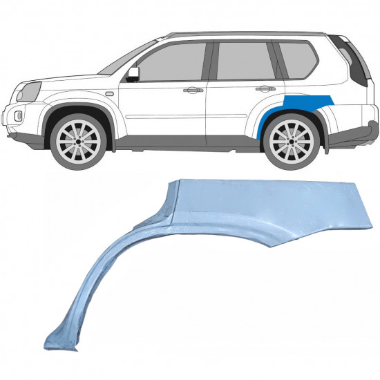 NISSAN X-TRAIL 2007-2014 REPERATURKA BŁOTNIKA TYLNEGO / LEWA STRONA